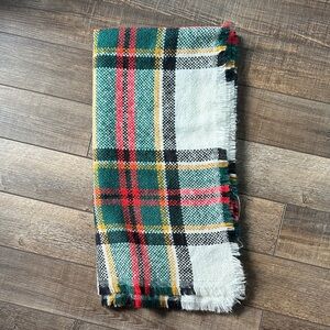 Maurices Plaid Scarf in Green, Red, and Yellow